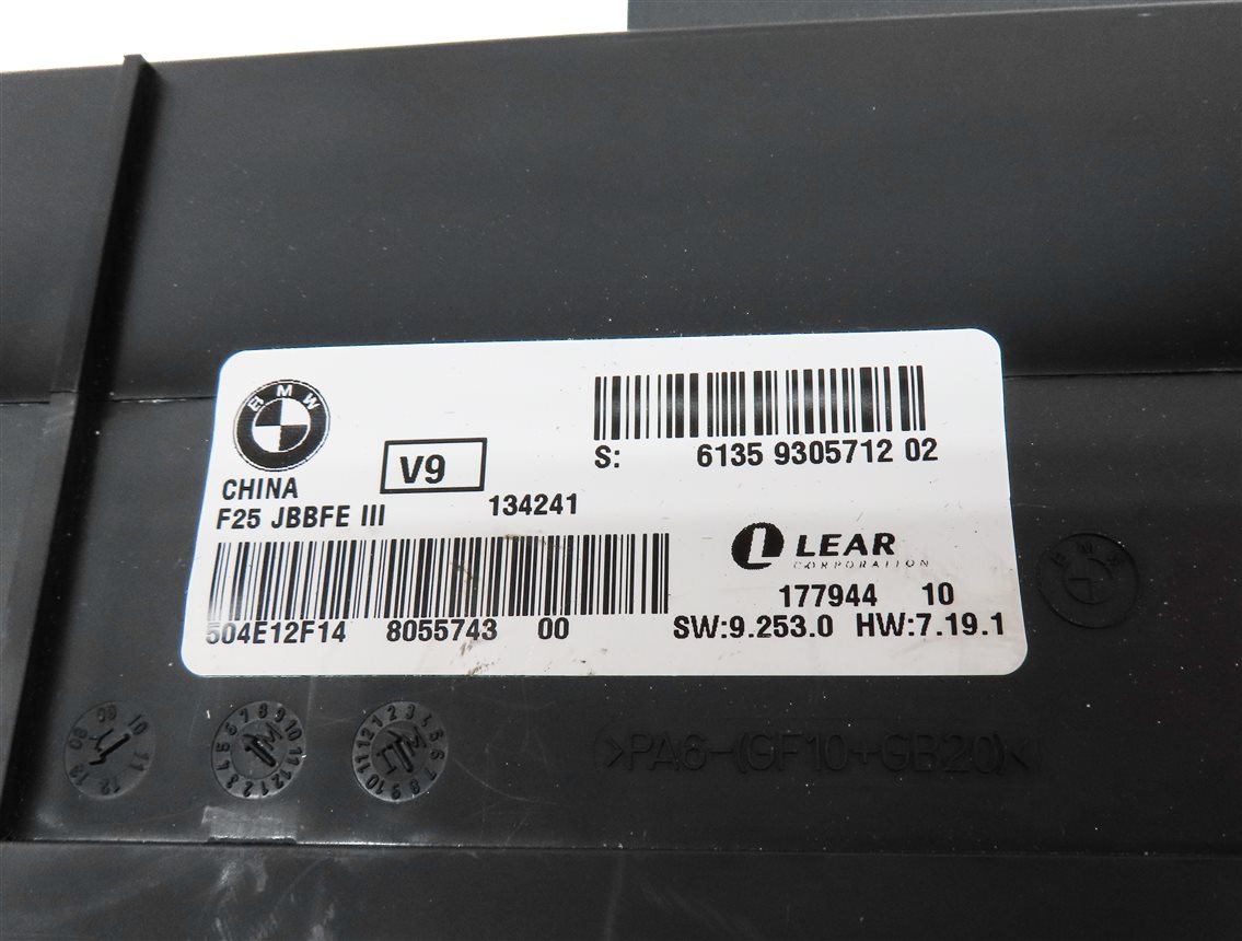 Thumbnail 4: 2011-2014 BMW X3 (F25) MAIN PRIMARY BODY CONTROL MODULE COMPUTER