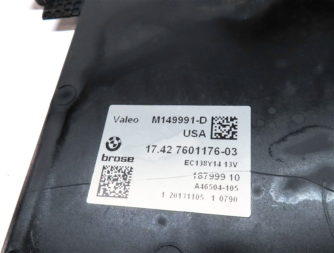 Thumbnail 7: 13-18 BMW X3 X4 (F25 F26) 2.0L N20 TURBO ENGINE RADIATOR COOLING FAN w/ SHROUD