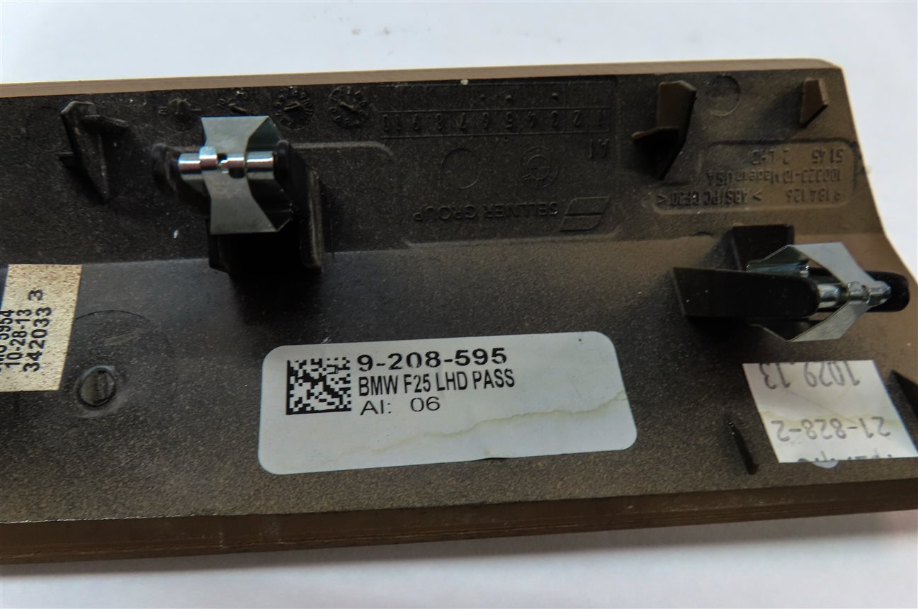 Thumbnail 14: 2014 BMW X3 (F25) FRONT & REAR DOOR DASH CONSOLE TRIM SET (Fineline Siena Wood)