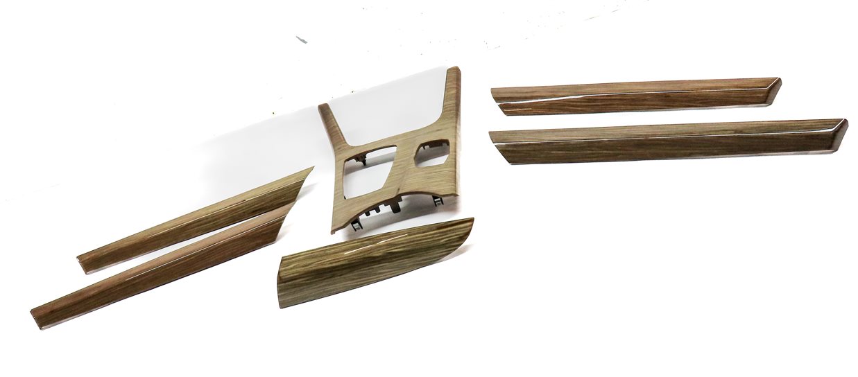 Thumbnail 3: 2014 BMW X3 (F25) FRONT & REAR DOOR DASH CONSOLE TRIM SET (Fineline Siena Wood)