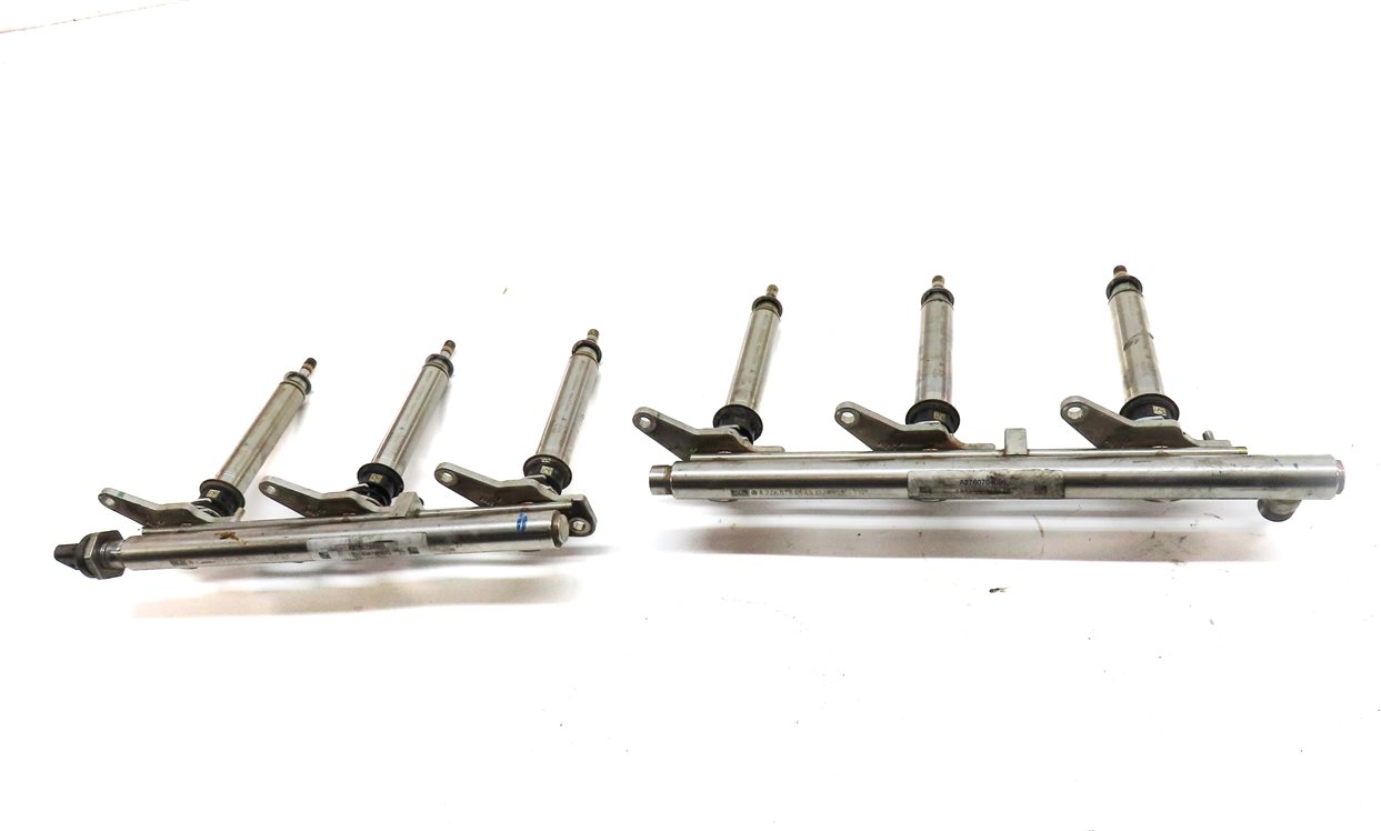 Thumbnail 2: 2014 MERCEDES E350 COUPE (C207) 3.5L M276 ENGINE FUEL INJECTOR SET w/ RAILS