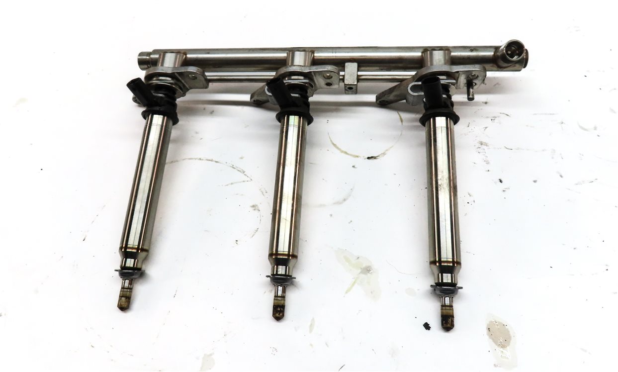 Thumbnail 5: 2014 MERCEDES E350 COUPE (C207) 3.5L M276 ENGINE FUEL INJECTOR SET w/ RAILS