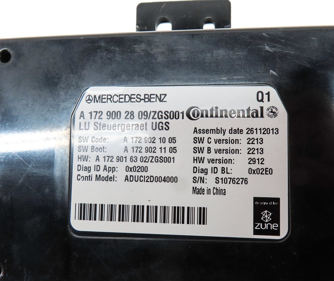 Thumbnail 4: 13-18 B C E G GL GLK ML SL CLS SLK (W204 W207 W212 W218) MEDIA INTERFACE MODULE