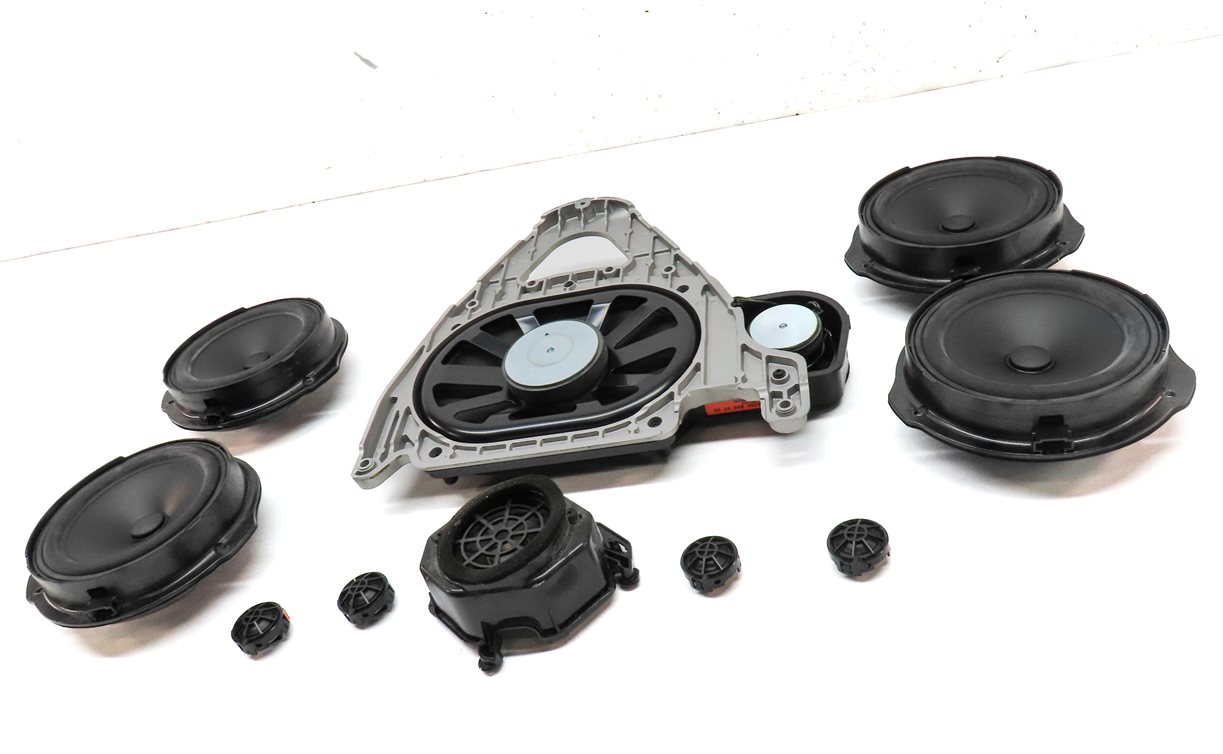 Thumbnail 2: 2014 MERCEDES E350 COUPE (C207) HARMAN LOGIC-7 AUDIO SUB SUBWOOFER SPEAKER SET