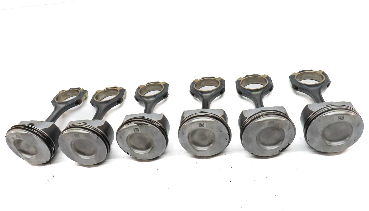 Thumbnail 2: 12-18 MERCEDES C E GLE GLK ML SLK (W212 W204 X204 W166 R172) 3.5L PISTON SET-6