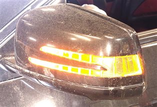 Thumbnail 4: 14-17 E-CLASS (W207) COUPE CONV - LEFT BLIND SPOT CAMERA DOOR MIRROR (Black)