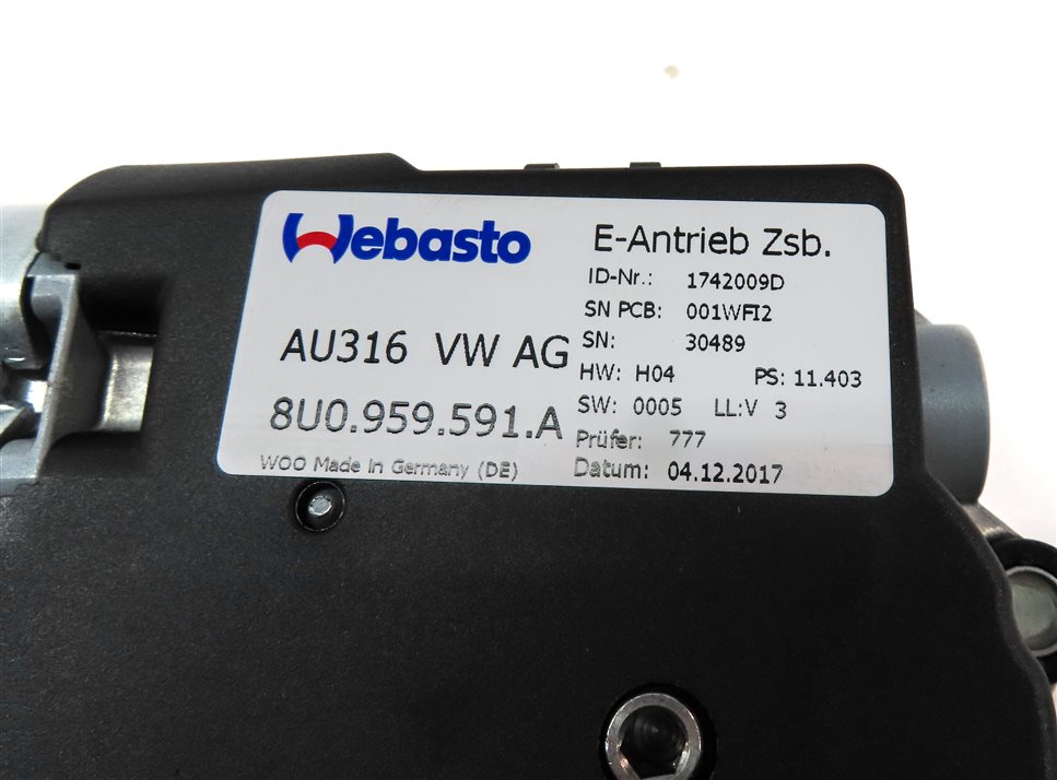 Thumbnail 6: 2015-2018 AUDI Q3 (8U) FRONT OR REAR SUNROOF SUN ROOF WINDOW MOTOR