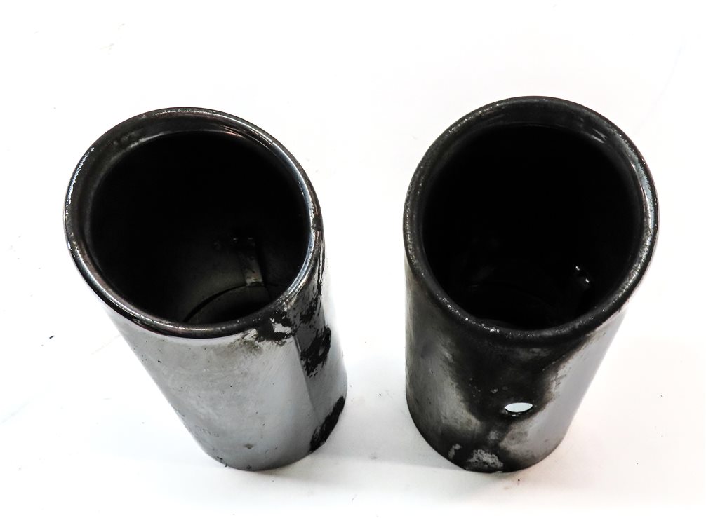 Thumbnail 4: 15-18 AUDI Q3 (8U) 2.0L TURBO ENGINE REAR LEFT & RIGHT MUFFLER EXHAUST TIP SET 2