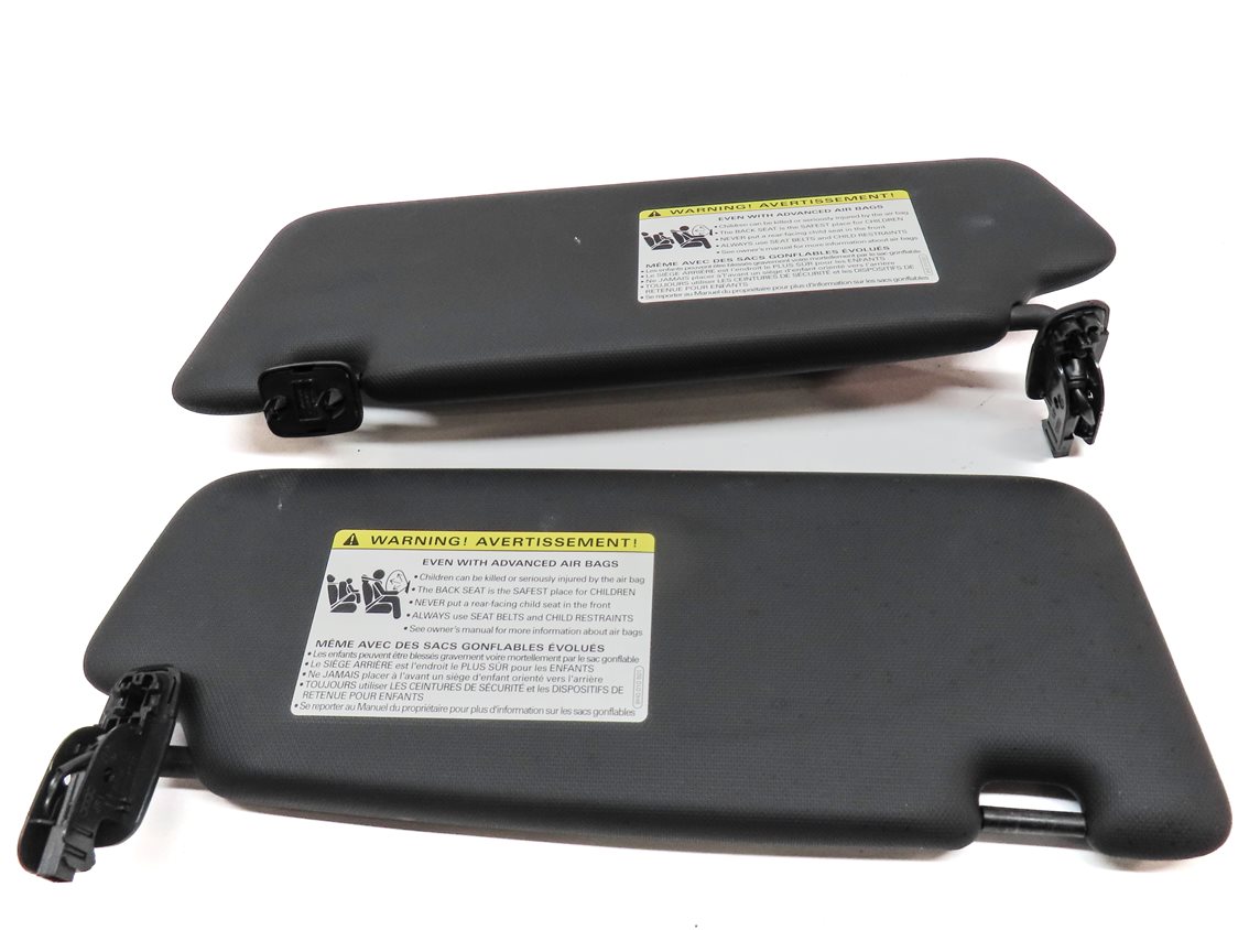 Thumbnail 5: 2015-2023 AUDI Q3 (8U) FRONT LEFT & RIGHT SUNVISOR SUN VISOR SET-2 (Black)