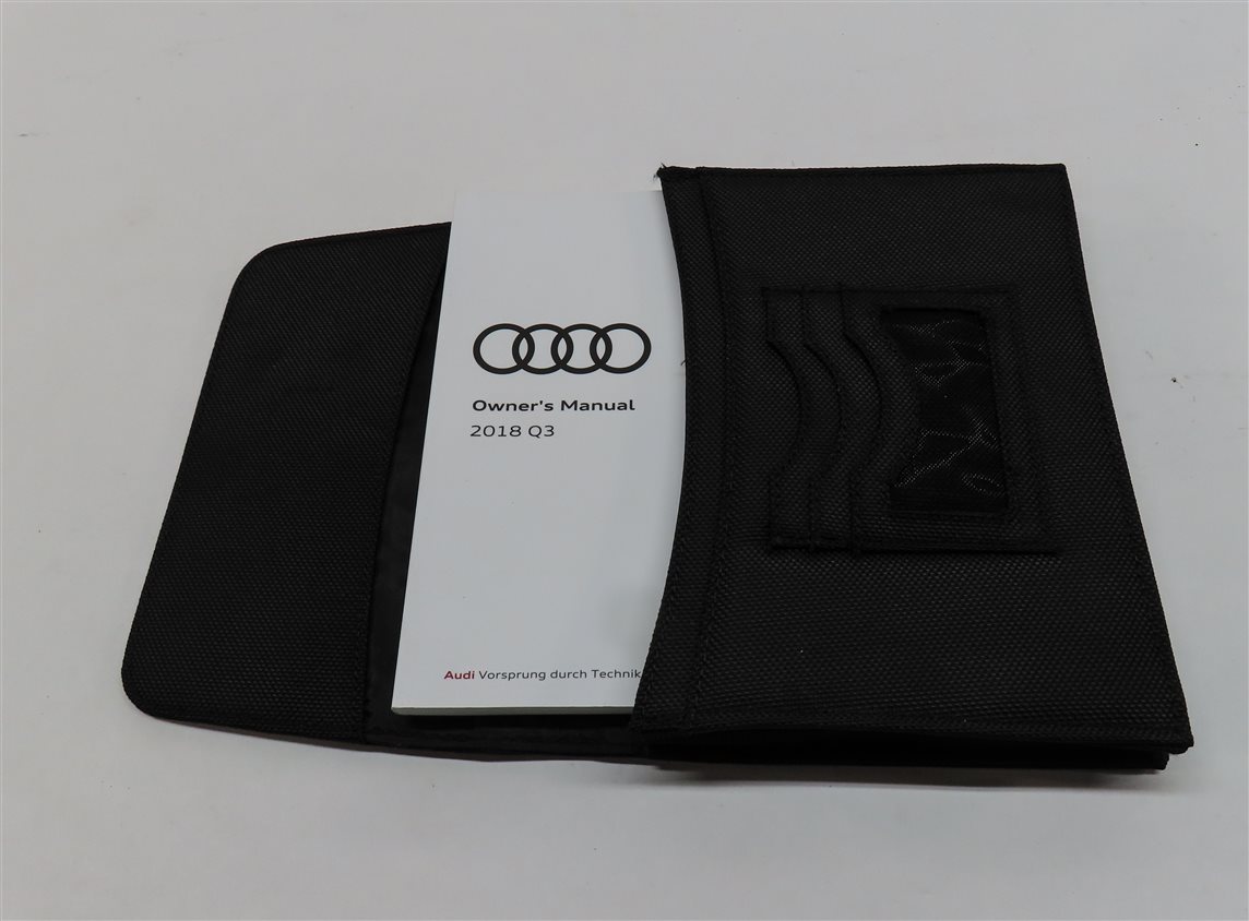 Thumbnail 7: 2018 AUDI Q3 (8U) OWNERS MANUAL BOOKLET SET 3 w/ CARRY CASE (BLACK)