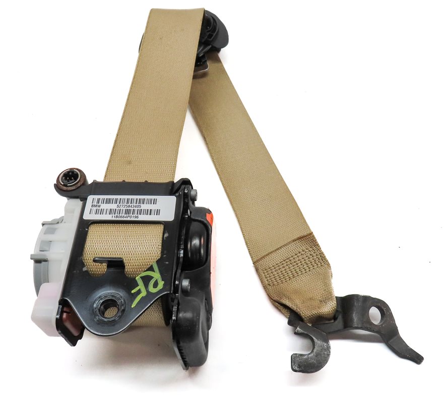 Thumbnail 4: 2011-2018 BMW X3 X4 (F25 F26) FRONT RIGHT PASSENGER SEATBELT RETRACTOR (Beige)