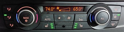 Thumbnail 8: 11-14 BMW X3 (F25) FRONT HEATER A/C TEMPERATURE CLIMATE w/ RADIO CONTROL & TRIM