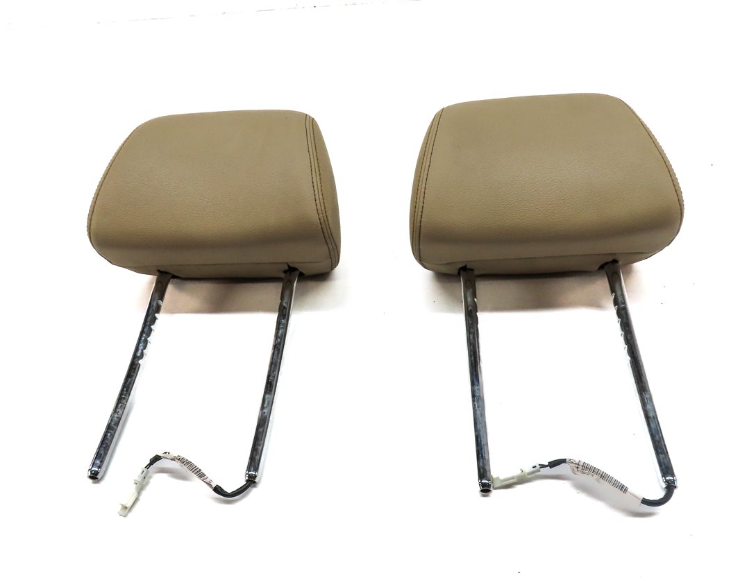 Thumbnail 2: 11-18 X3 X4 F25 F26 FRONT LEFT DRIVER RIGHT PASSENGER SEAT HEADREST SET (Beige)