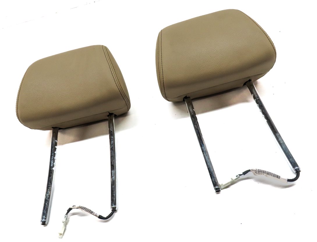 Thumbnail 3: 11-18 X3 X4 F25 F26 FRONT LEFT DRIVER RIGHT PASSENGER SEAT HEADREST SET (Beige)