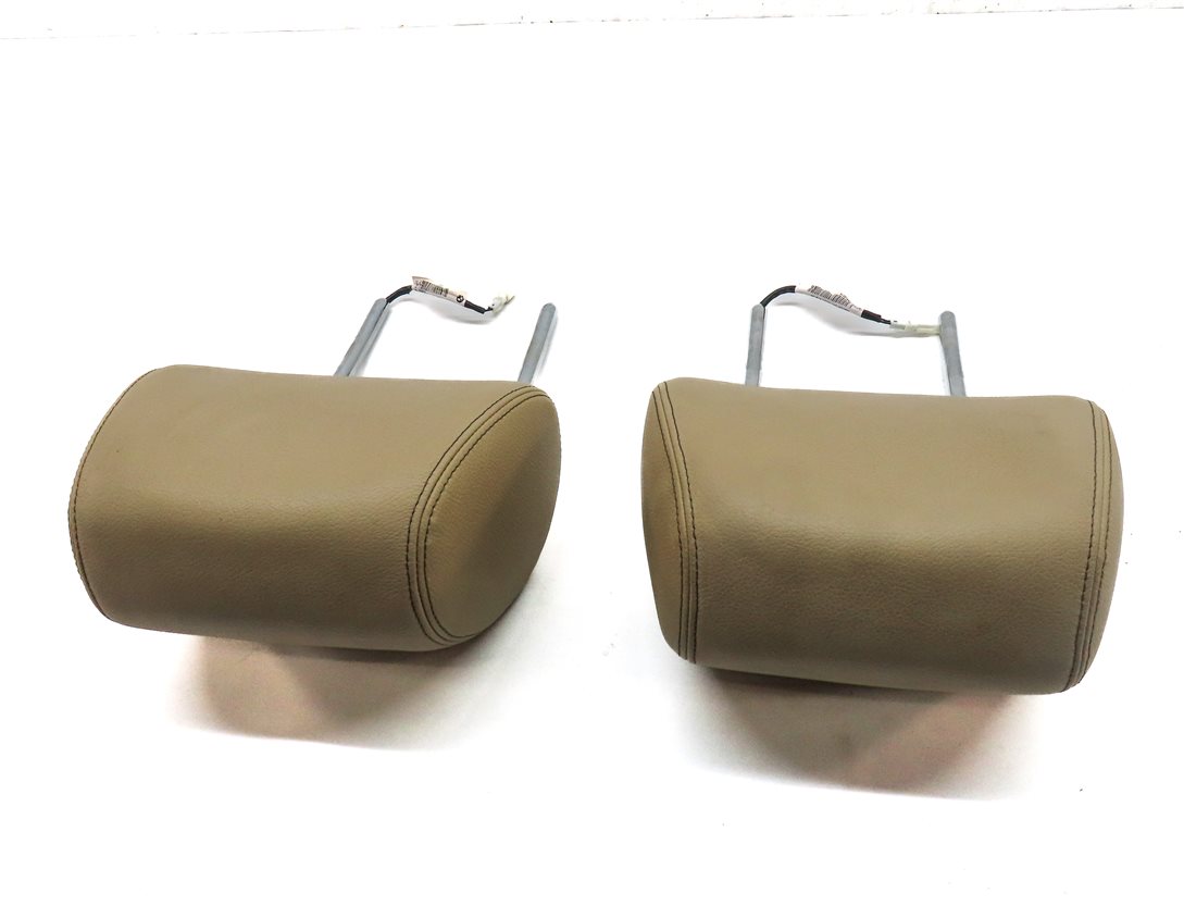 Thumbnail 4: 11-18 X3 X4 F25 F26 FRONT LEFT DRIVER RIGHT PASSENGER SEAT HEADREST SET (Beige)