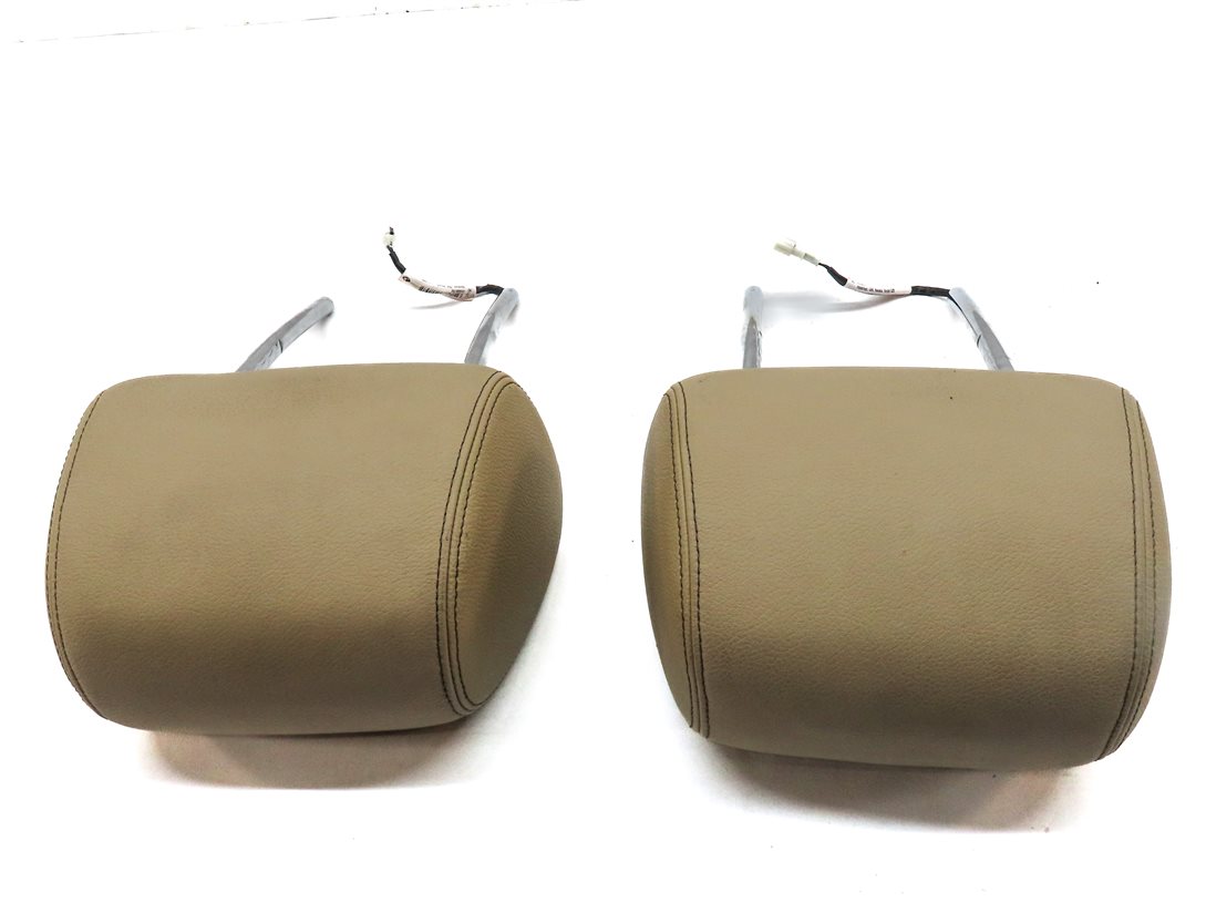 Thumbnail 5: 11-18 X3 X4 F25 F26 FRONT LEFT DRIVER RIGHT PASSENGER SEAT HEADREST SET (Beige)