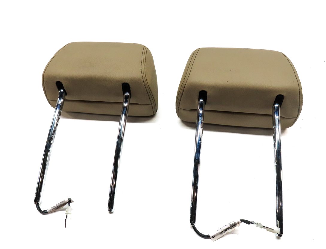 Thumbnail 6: 11-18 X3 X4 F25 F26 FRONT LEFT DRIVER RIGHT PASSENGER SEAT HEADREST SET (Beige)