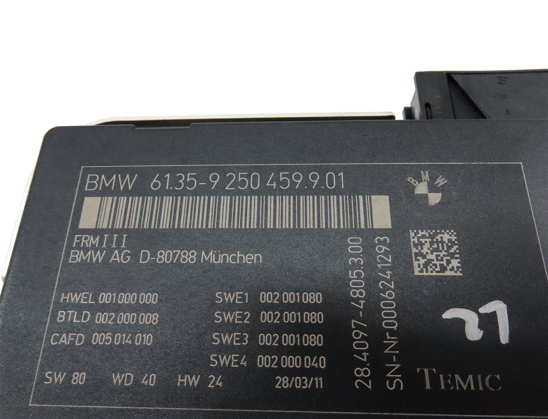 Thumbnail 4: 10-17 BMW 5 6 7 M5 X3 X4 (F06 F10 F12 F25 F26) FRM III BODY LIGHT CONTROL MODULE