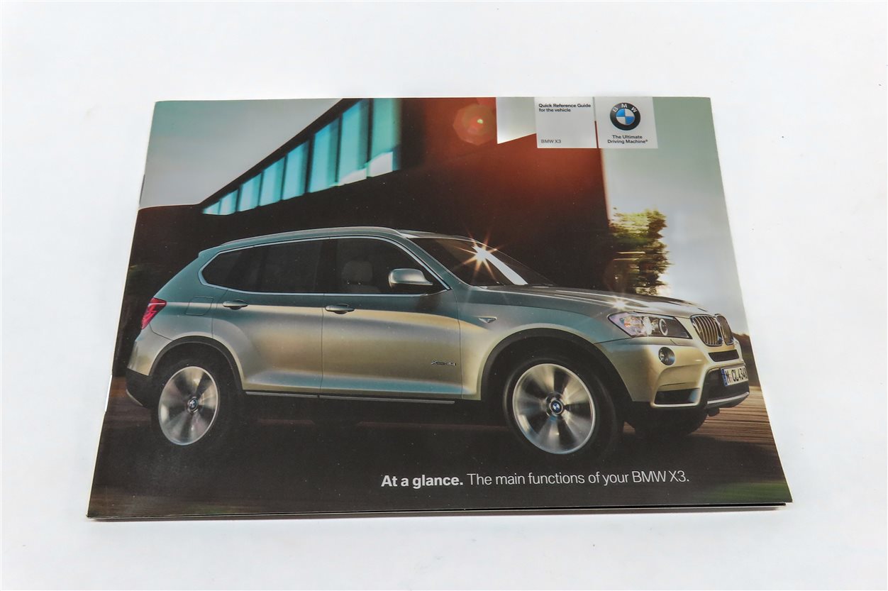 Thumbnail 4: 2011 BMW X3 (F25) 3.0L (N52) OWNER'S USER MANUAL BOOKLET SET/6 w/ CASE