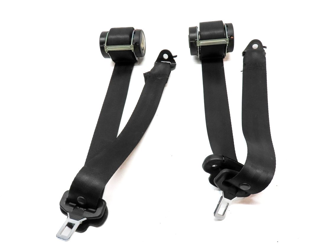 Thumbnail 2: 2008 LAND ROVER LR3 REAR 3RD ROW LEFT & RIGHT SEATBELT RETRACTOR SET (BLACK)