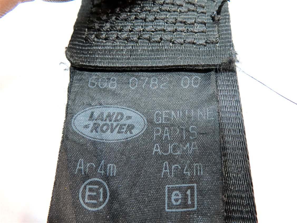 Thumbnail 5: 2008 LAND ROVER LR3 REAR 3RD ROW LEFT & RIGHT SEATBELT RETRACTOR SET (BLACK)