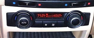 Thumbnail 2: 2007-2013 BMW X5 (E70) REAR CONSOLE HEATER A/C CLIMATE TEMPERATURE CONTROL PANEL
