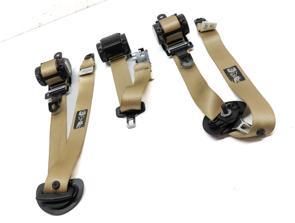 Thumbnail 3: 2010 BMW X5 E70 2ND ROW REAR LEFT RIGHT & CENTER SEATBELT RETRACTOR SET3 (BEIGE)