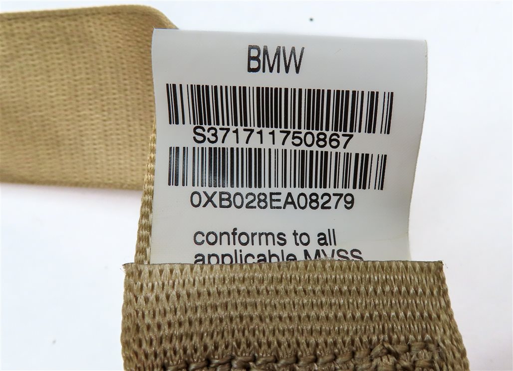 Thumbnail 7: 2010 BMW X5 E70 2ND ROW REAR LEFT RIGHT & CENTER SEATBELT RETRACTOR SET3 (BEIGE)