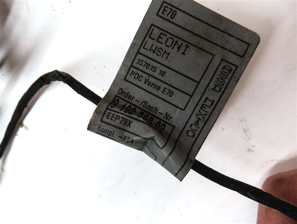 Thumbnail 4: 2010 BMW X5 (E70) FRONT PARK ASSIST PDC SENSOR SET4 (BLACK) w/ WIRE HARNESS