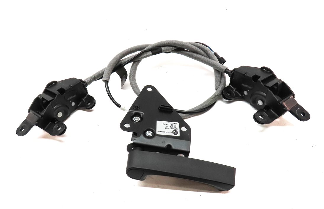 Thumbnail 4: 2010 BMW X5 (E70) REAR TAILGATE TRUNK LOCK LATCH SET3 w/ CABLE & RELEASE HANDLE
