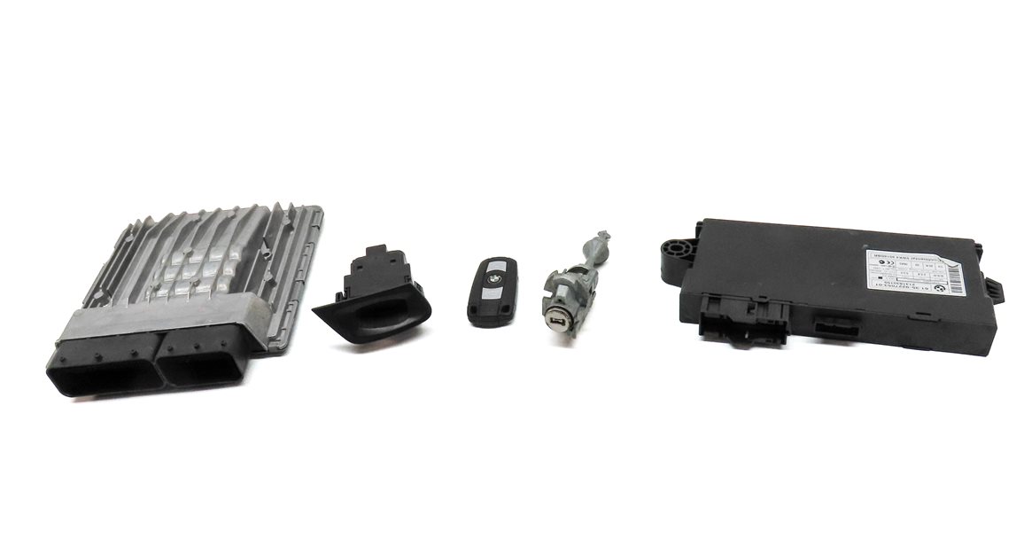 Thumbnail 2: 07-10 BMW 328i 528i X5 Z4 (E90 E60 E70 E89) 3.0L ECM DME IMMOBILIZER MODULE SET