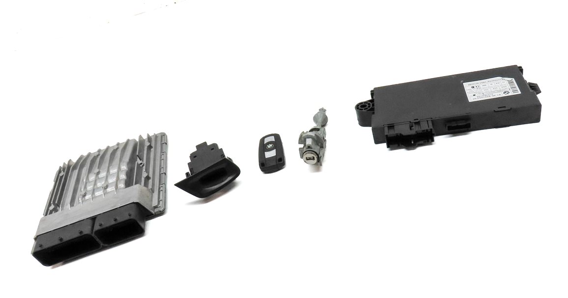 Thumbnail 3: 07-10 BMW 328i 528i X5 Z4 (E90 E60 E70 E89) 3.0L ECM DME IMMOBILIZER MODULE SET