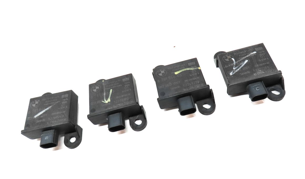 Thumbnail 3: 2010 BMW X5 (E70) TIRE PRESSURE MONITORING SYSTEM TPMS SENSOR SET 4