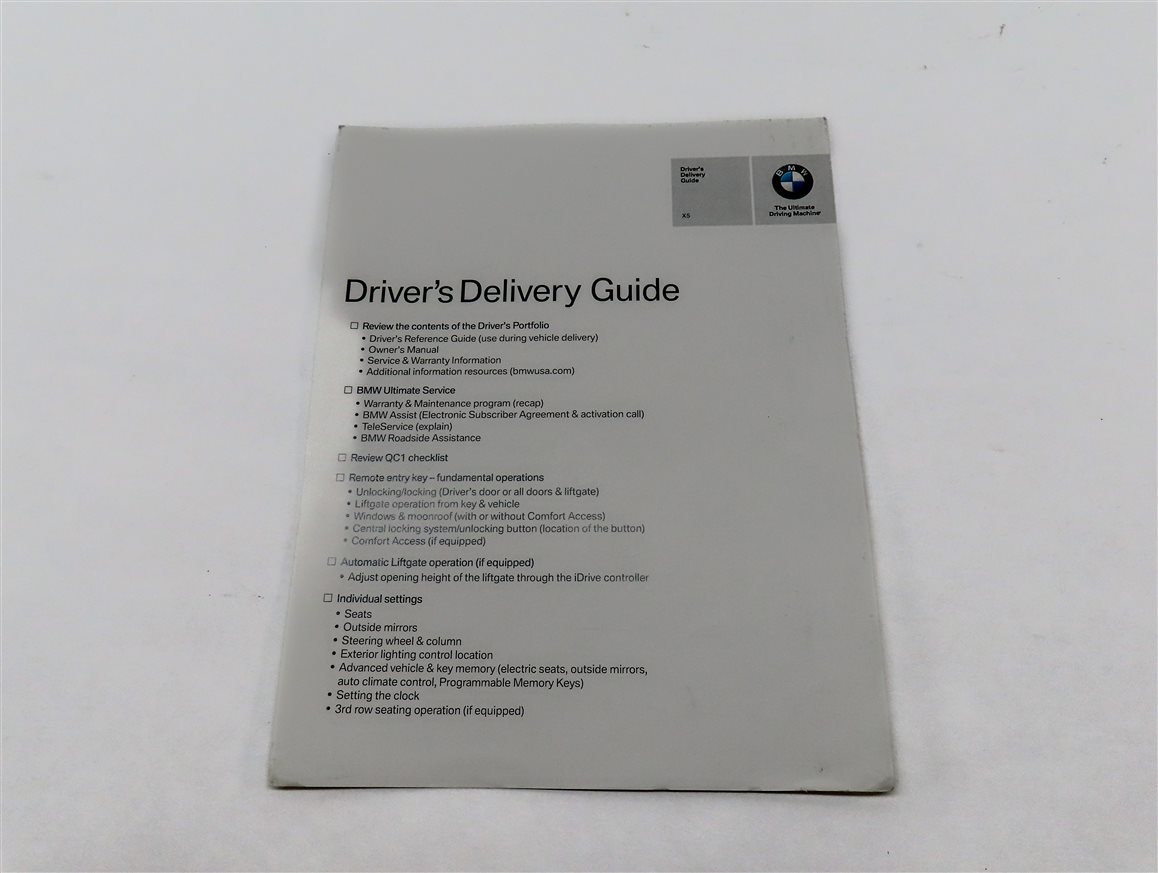 Thumbnail 5: 2010 BMW X5 (E70) OWNERS MANUAL BOOKLET SET 7 w/ CARRYING CARRY CASE