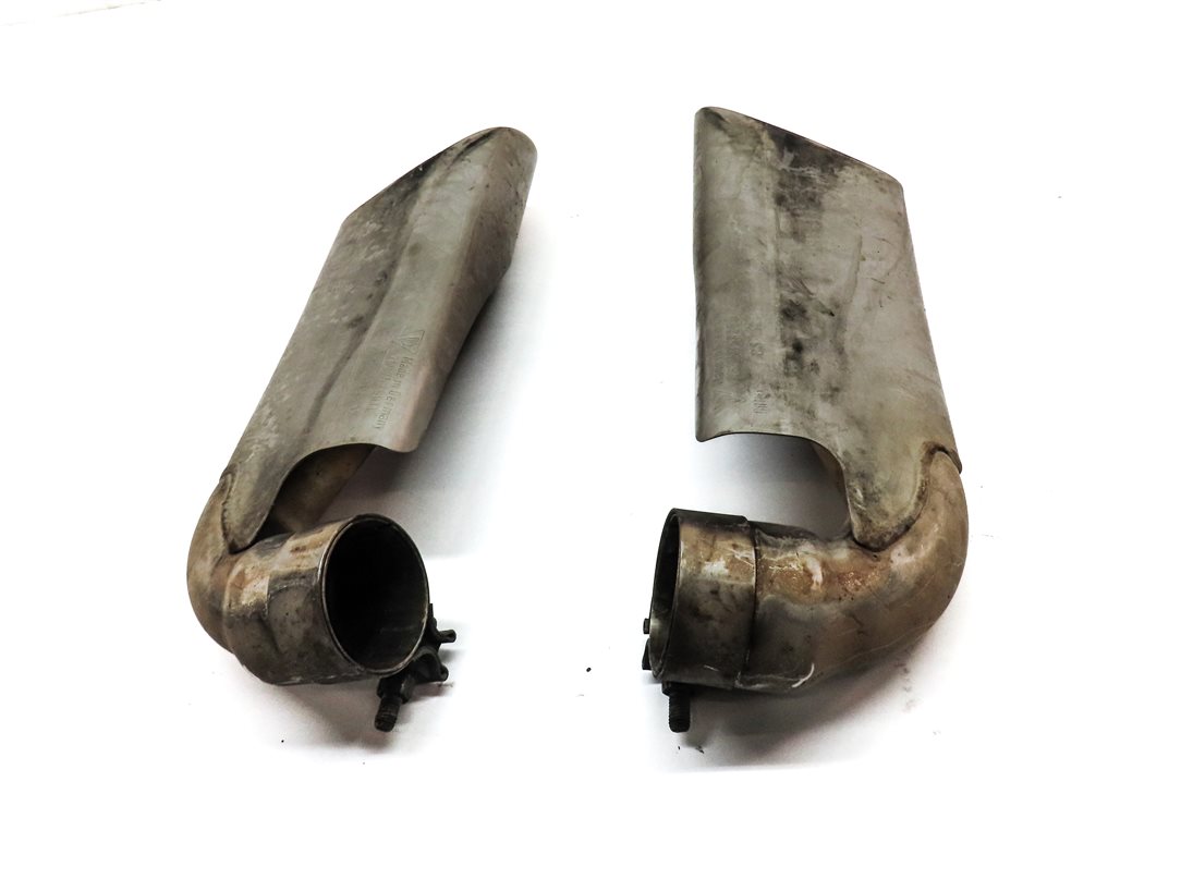 Thumbnail 4: 2004-2006 PORSCHE CAYENNE (955) REAR LEFT & RIGHT MUFFLER PIPE EXHAUST TIP SET-2