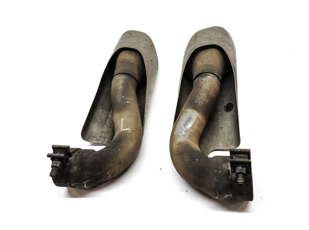 Thumbnail 5: 2004-2006 PORSCHE CAYENNE (955) REAR LEFT & RIGHT MUFFLER PIPE EXHAUST TIP SET-2