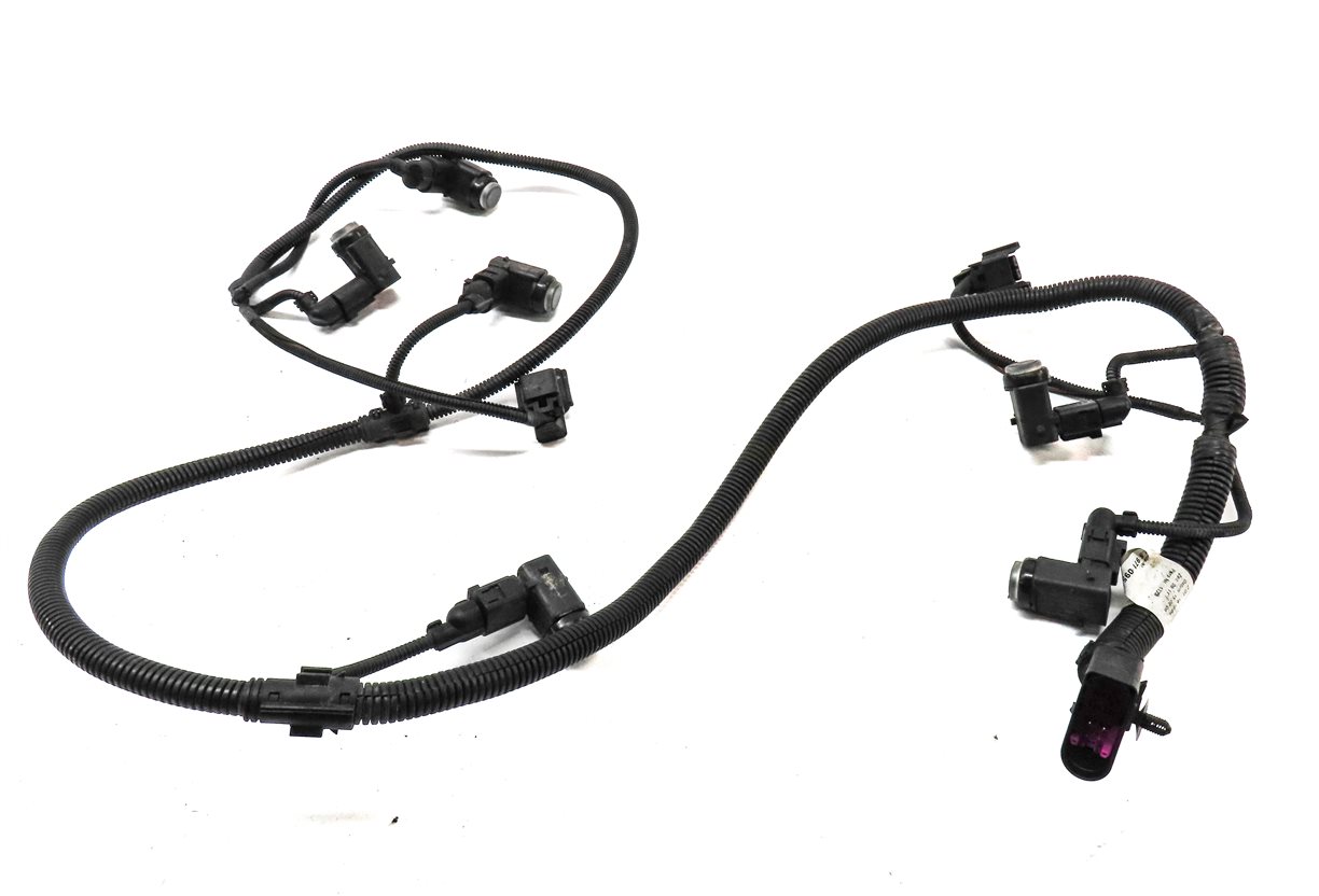 Thumbnail 2: 2006 PORSCHE CAYENNE (955) FRONT PDC PARK SENSOR SET-6 & HARNESS (Titanium)