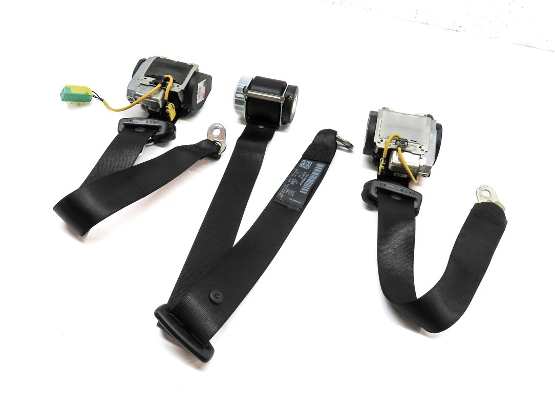 2006 PORSCHE CAYENNE S (955) REAR LEFT CENTER RIGHT SEATBELT RETRACTOR SET BLACK