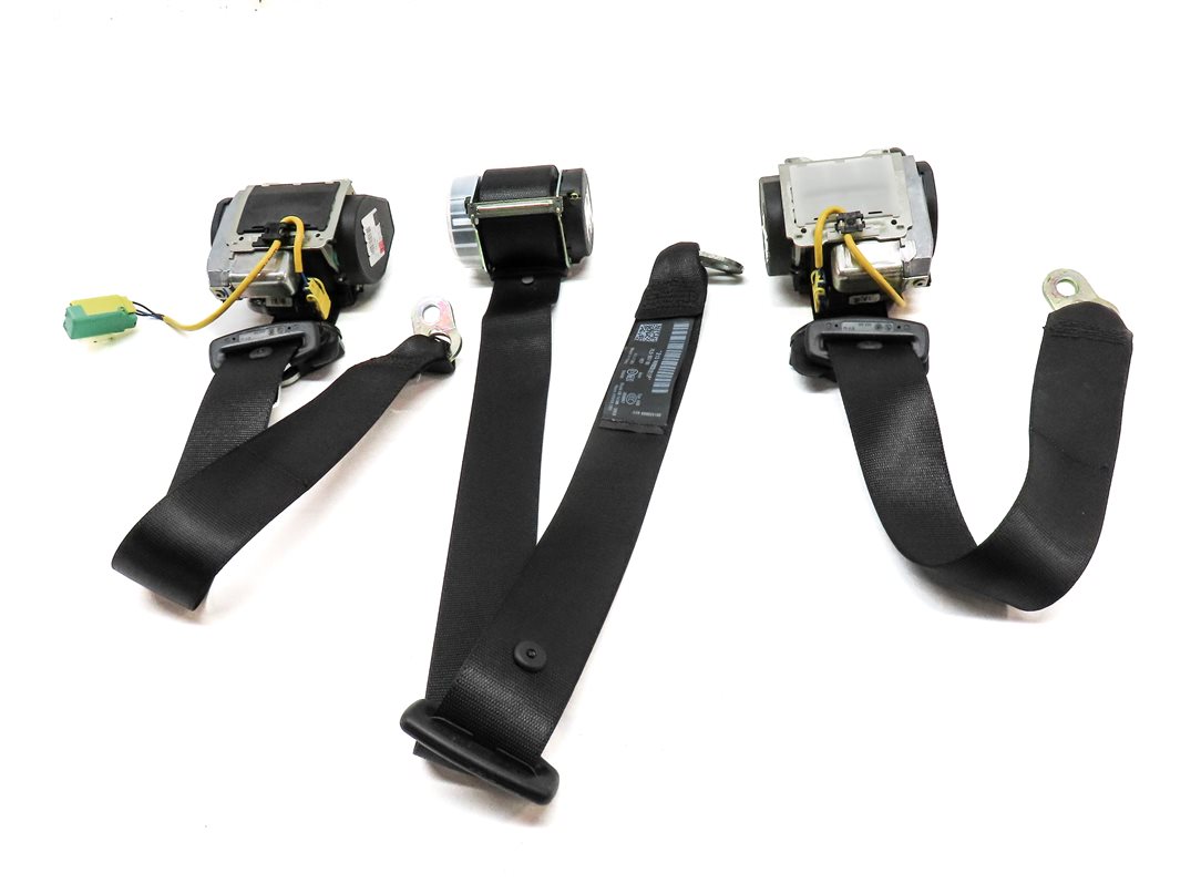 Thumbnail 2: 2006 PORSCHE CAYENNE S (955) REAR LEFT CENTER RIGHT SEATBELT RETRACTOR SET BLACK