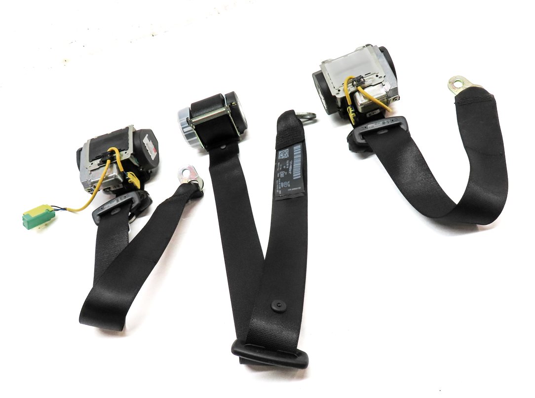 Thumbnail 3: 2006 PORSCHE CAYENNE S (955) REAR LEFT CENTER RIGHT SEATBELT RETRACTOR SET BLACK