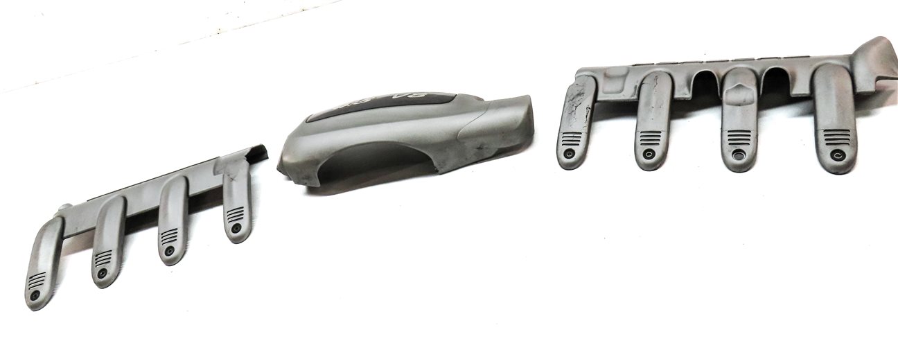 Thumbnail 3: 2003-2006 PORSCHE CAYENNE (955) 4.5L M48 VALVE COVER ENGINE COVER TRIM SET-3