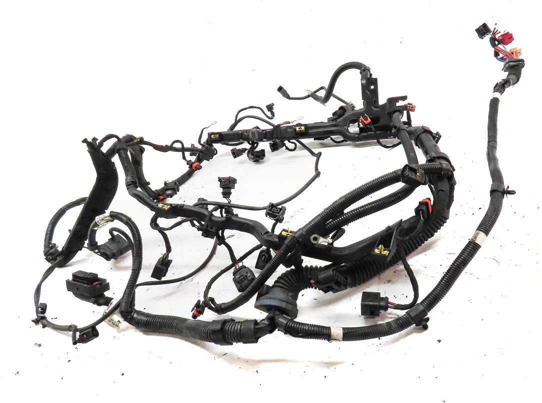 Thumbnail 2: 2006 PORSCHE CAYENNE S (955) 4.5L M48 N/A ENGINE WIRE WIRING HARNESS LOOM