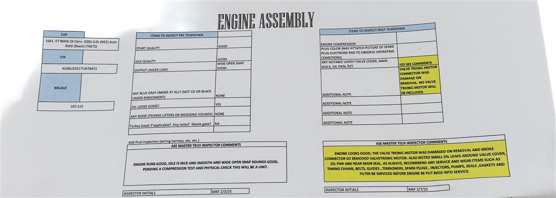 Thumbnail 8: 07-08 BMW Z4 (E85) 3.0L 3.N52 N52B30A 215hp ENGINE ASSEMBLY AIUTO TRANS (107k)