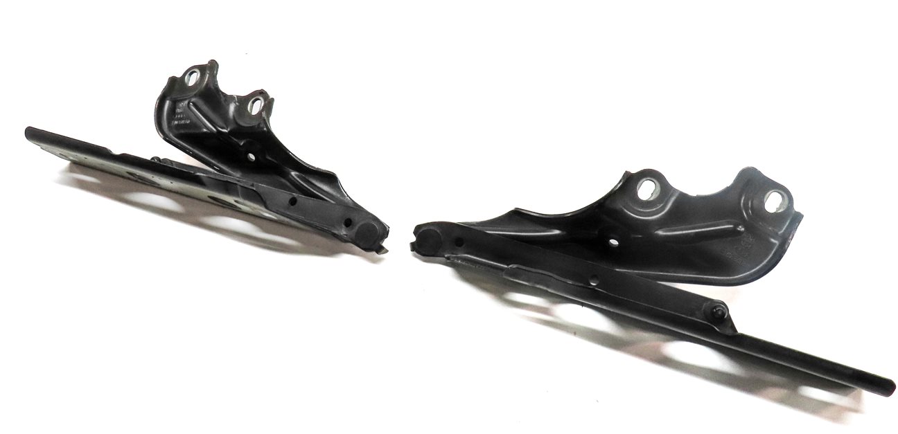 2012-2018 AUDI A6 S6 A7 S7 (C7 4G8) FRONT LEFT & RIGHT HOOD HINGE SET-2 (Black)