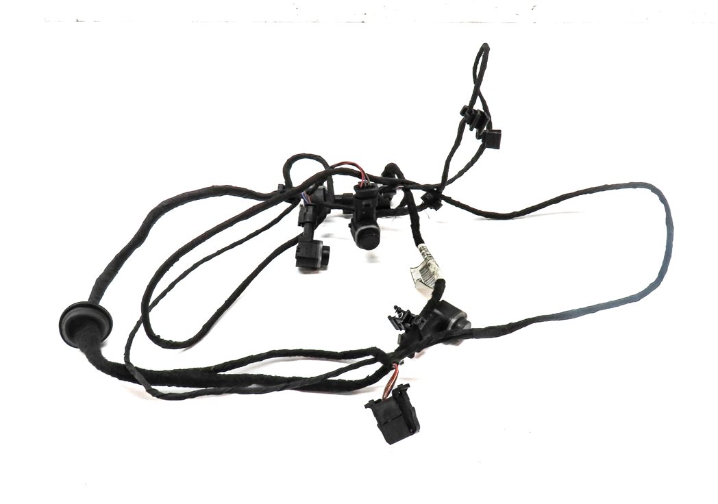 Thumbnail 2: 2014 AUDI A6 (C7 4G) REAR PARK ASSIST PDC SENSOR SET4 (Black) w/ WIRE HARNESS