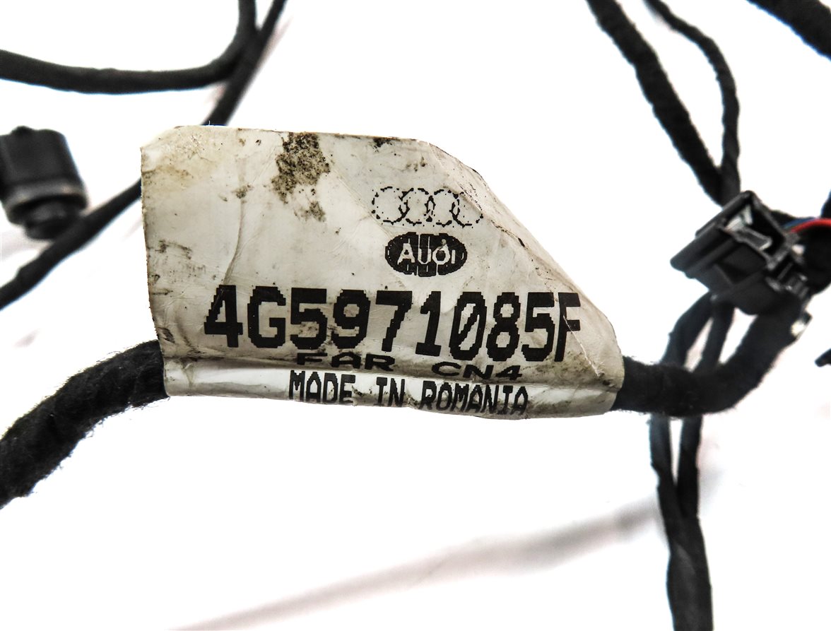 Thumbnail 4: 2014 AUDI A6 (C7 4G) REAR PARK ASSIST PDC SENSOR SET4 (Black) w/ WIRE HARNESS