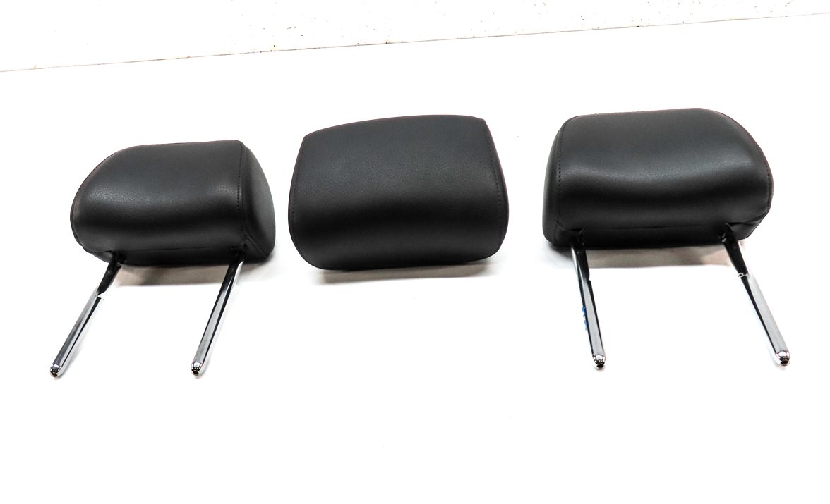 Thumbnail 2: 13-16 A4 S4 12-18 A6 S6 C7 B8 REAR LEFT RIGHT CENTER SEAT HEADREST SET/3 (Black)