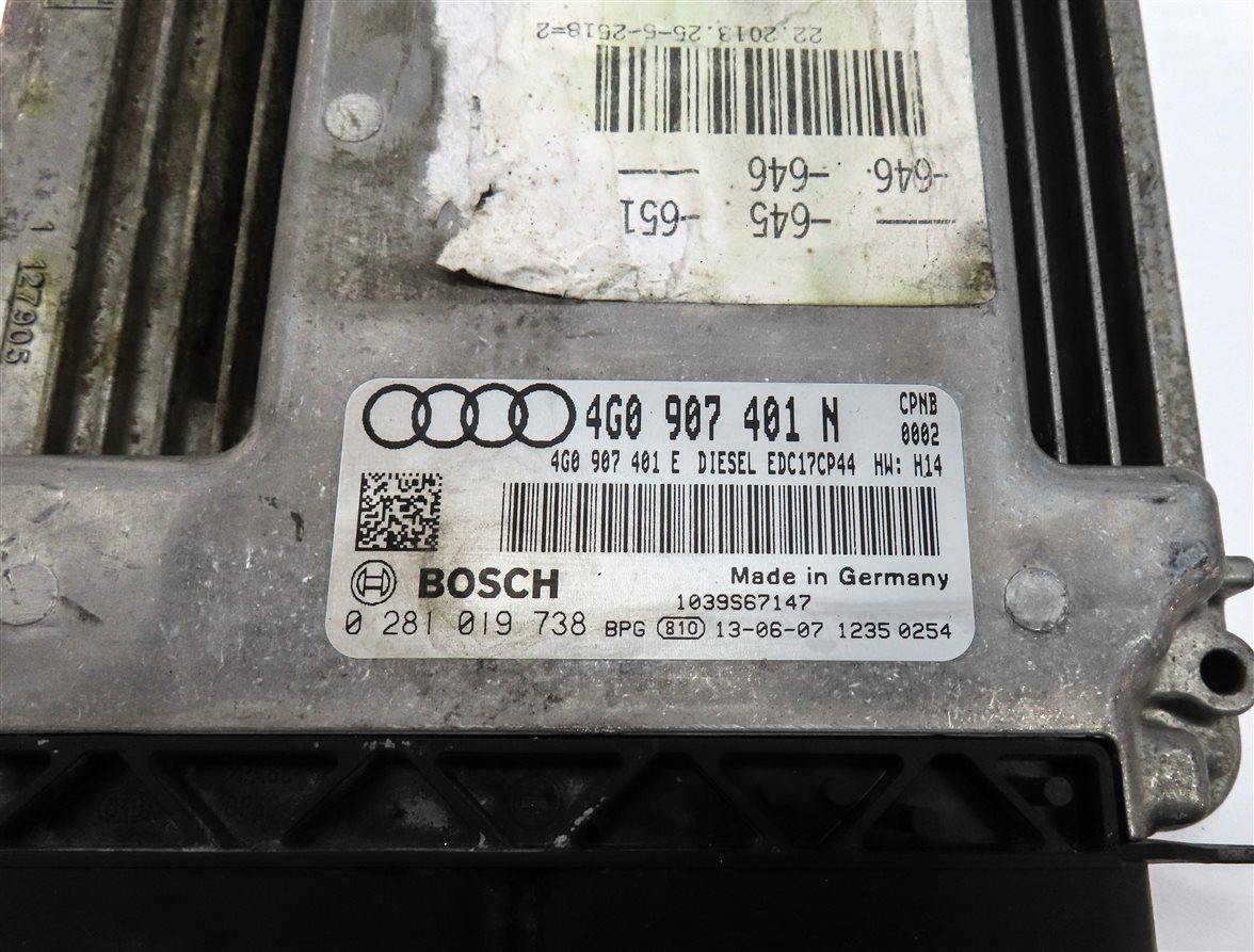 Thumbnail 15: 2014 AUDI A6 C7 3.0L DIESEL ECM IMMOBILIZER CLUSTER BODY ENGINE MODULE & KEY SET