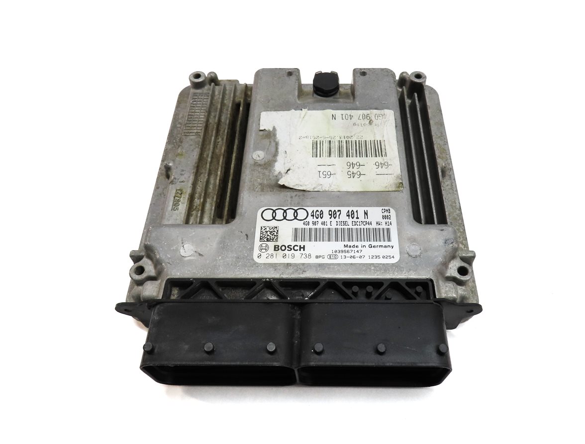 Thumbnail 7: 2014 AUDI A6 C7 3.0L DIESEL ECM IMMOBILIZER CLUSTER BODY ENGINE MODULE & KEY SET