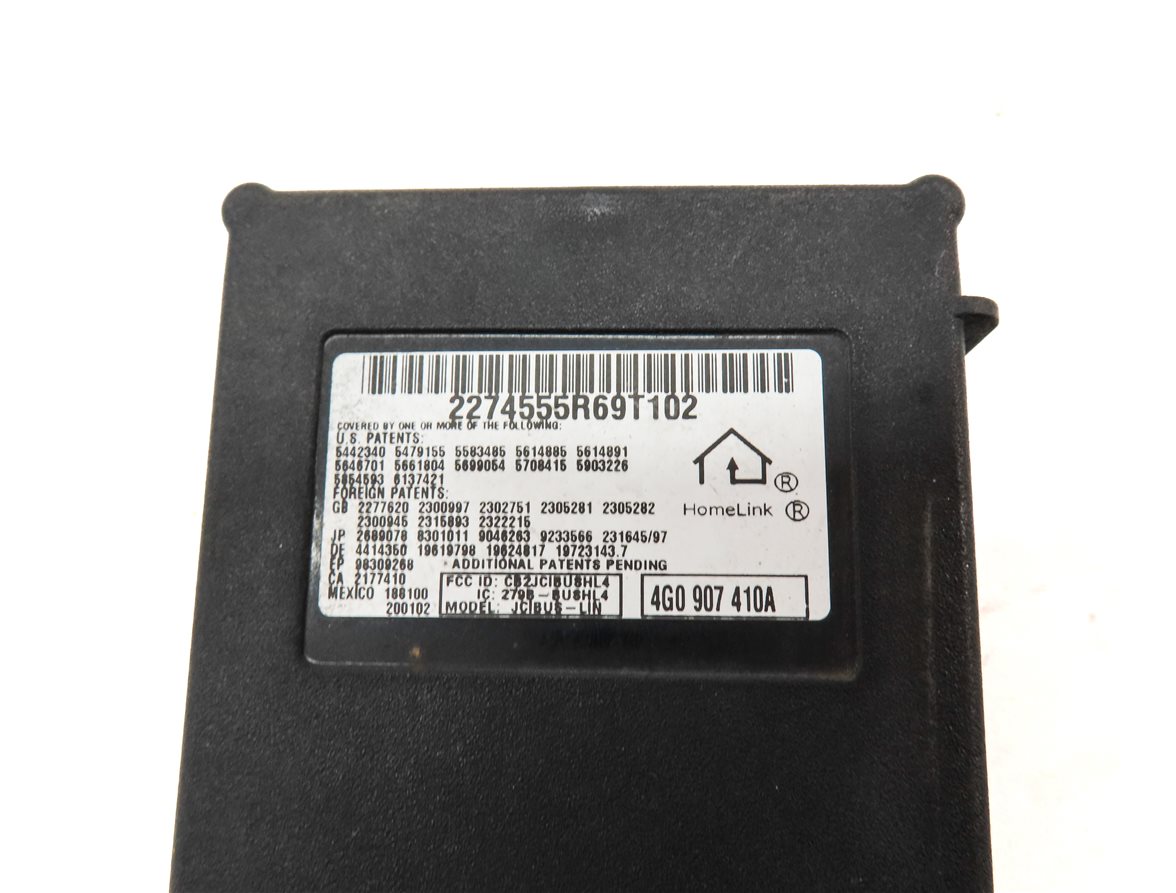 Thumbnail 6: 12-18 AUDI A4 S4 A6 S6 A7 Q5 (C7 B8 8K 8R) HOMELINK GARAGE DOOR OPENER MODULE